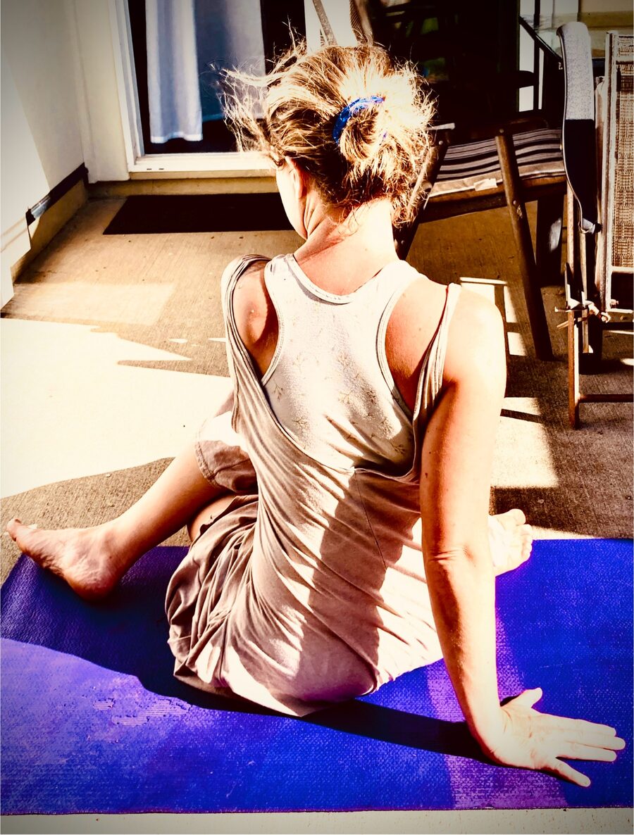 Bethany in a twist stretch